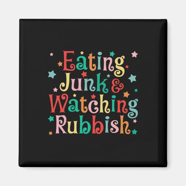 Íman Comendo Comida De Xmas E Assistindo O Natal Bêbado (Frente)