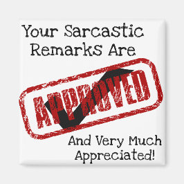 Íman Comentários Sarcásticos Engraçados São Magnetos Ap