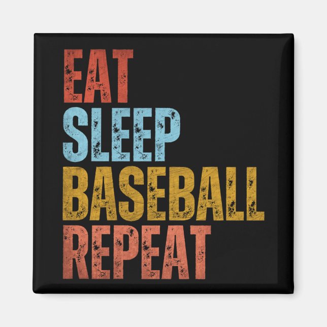 ÍMAN COMER DORMIR BEISEBOL REPETIR (Frente)