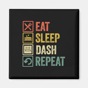 Íman Comer Dormir Dash Repetir Jogo de Vídeo Geometria