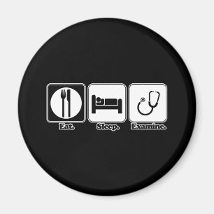 Íman comer dormir examinar médico