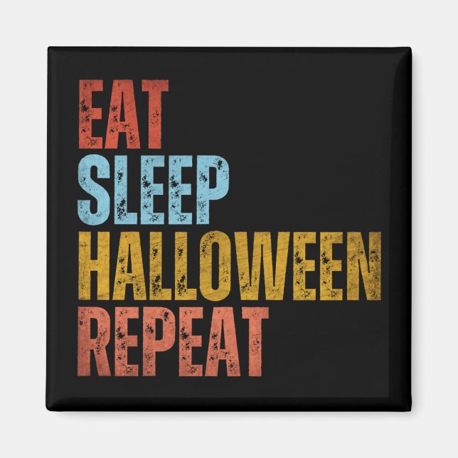 ÍMAN COMER DORMIR HALLOWEEN REPETIR (Frente)