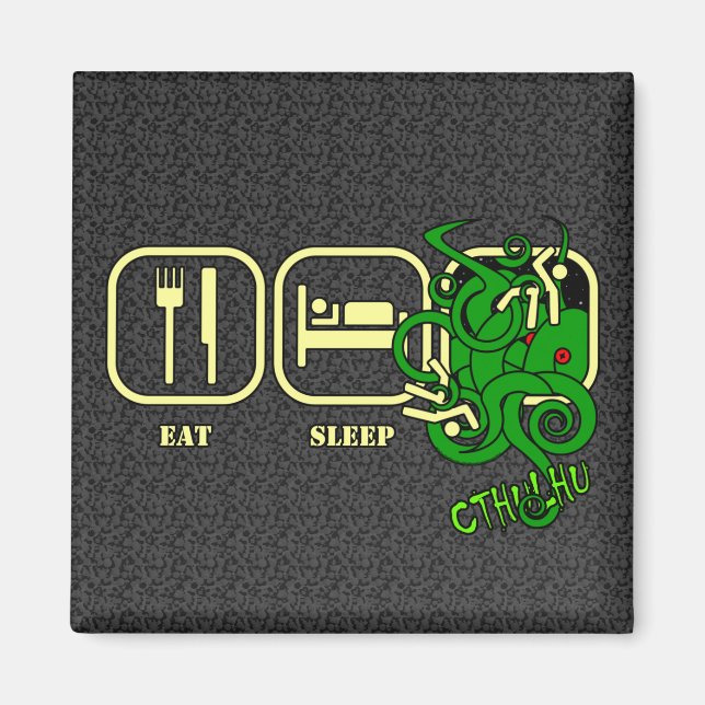Íman Comer - Dormir - Ímã Cthulhu (Frente)