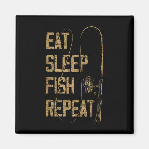 Íman Comer Dormir Peixe Repetir Presente para Amante de