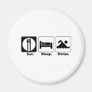 Íman comer natação de dormir