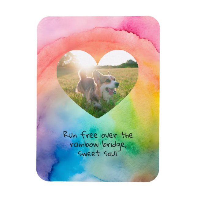 Íman Comfort Remembrance Customizable Pet Sympathy  (Vertical)