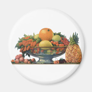 Íman Comida Antiga, Frutas Sortidas em uma Tigela