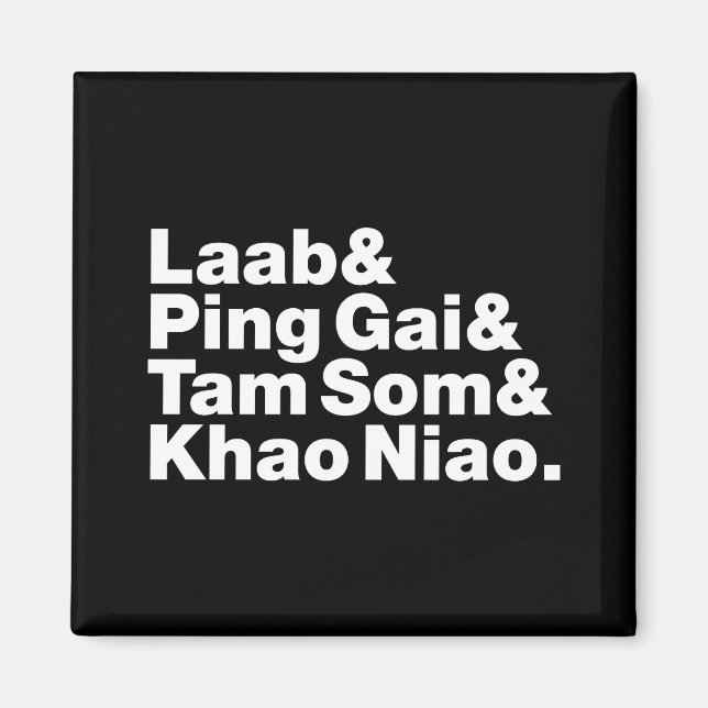 Íman Comida da rua Laotian (Frente)