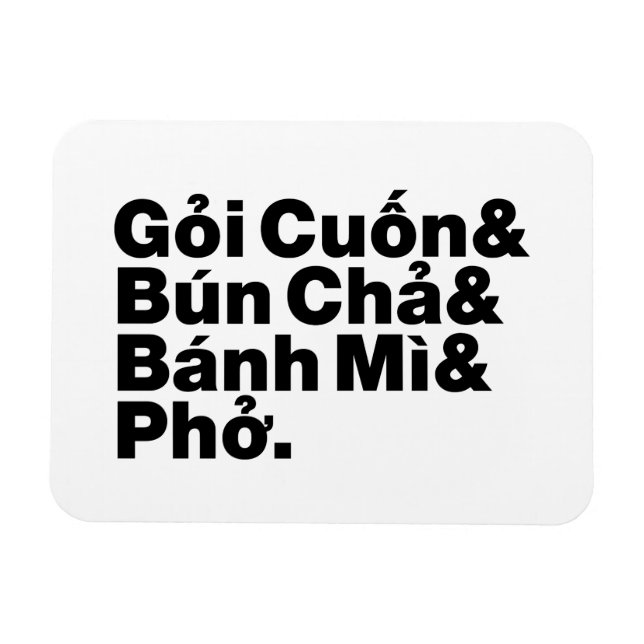 Íman Comida da rua vietnamita (Horizontal)
