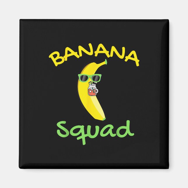 Íman Comida de Banana Férias de Verão Fruta L (Frente)