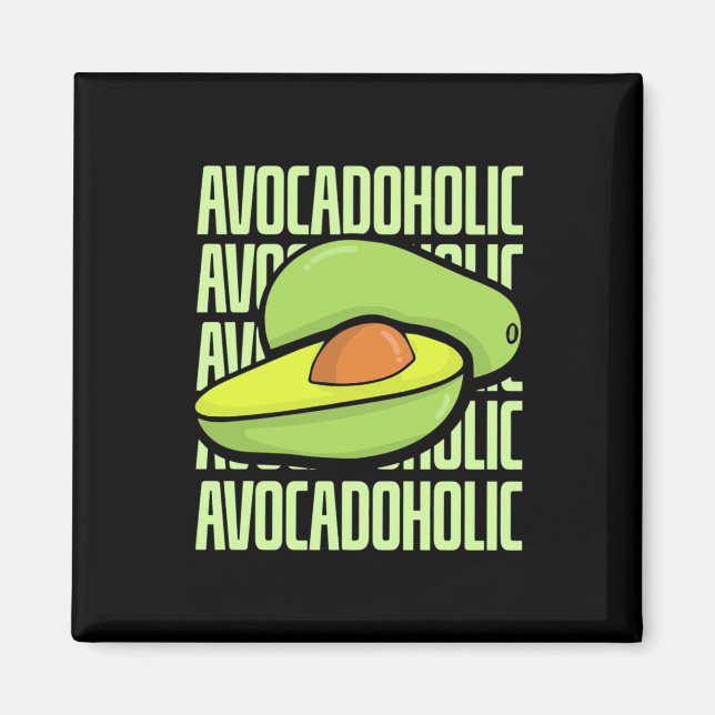 Íman Comida de Fruta Avocado (Frente)