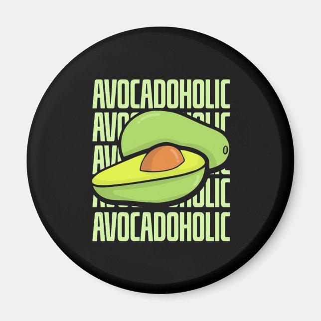 Íman Comida de Fruta Avocado (Frente)