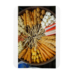 Íman comida de rua de um mercado asiático