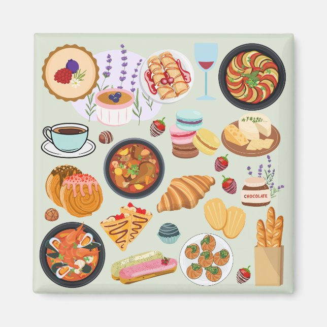 Íman Comida francesa (Frente)
