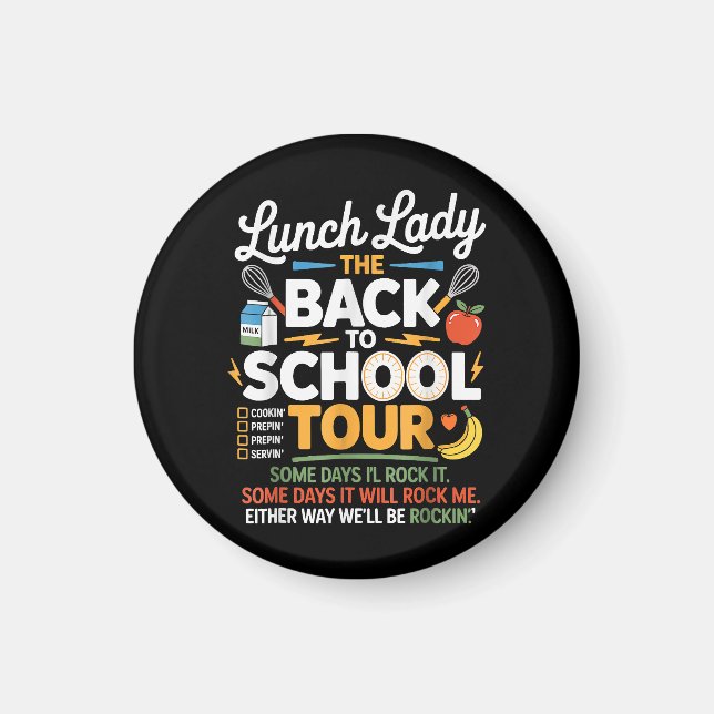 Íman Comida Humor de Volta à Escola (Frente)