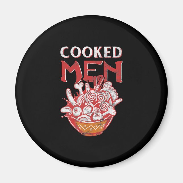 Íman Comida Japonesa Ramen Pun Humor Cozido Gift (Frente)