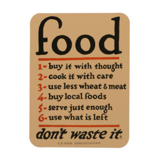 Íman Comida, não desperdice isso... Vintage WI Conserva