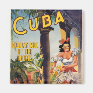 Íman Comissão de Turismo Vintage Cubana Viagem Trópicos