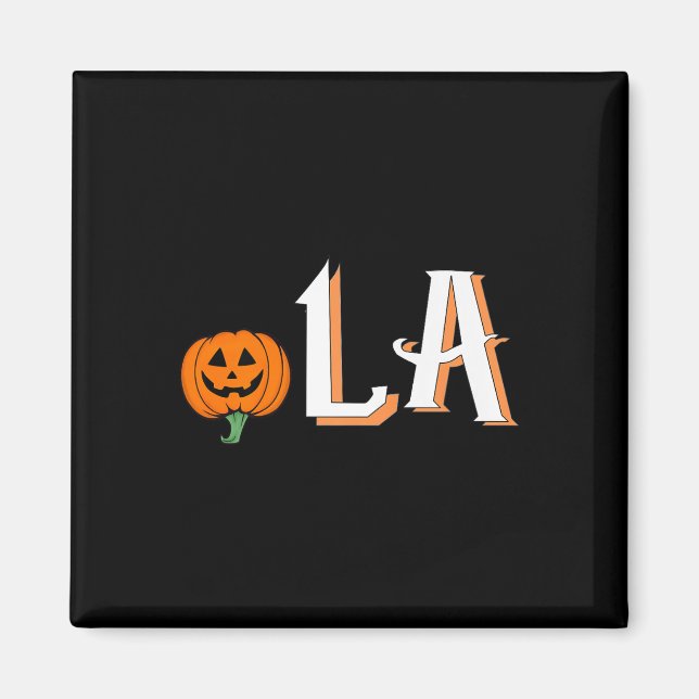 Íman Comma La Funny Kamala Harris 2024 Halloween Pumpki (Frente)