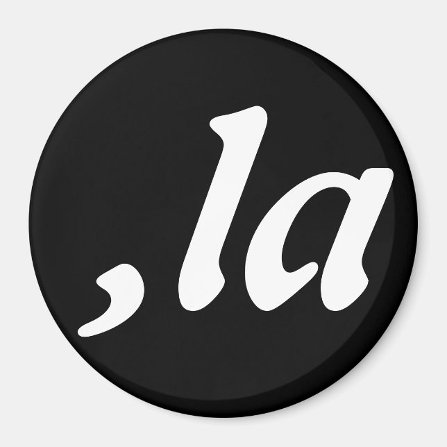 Íman Comma La Kamala Harris - design de texto personali (Frente)