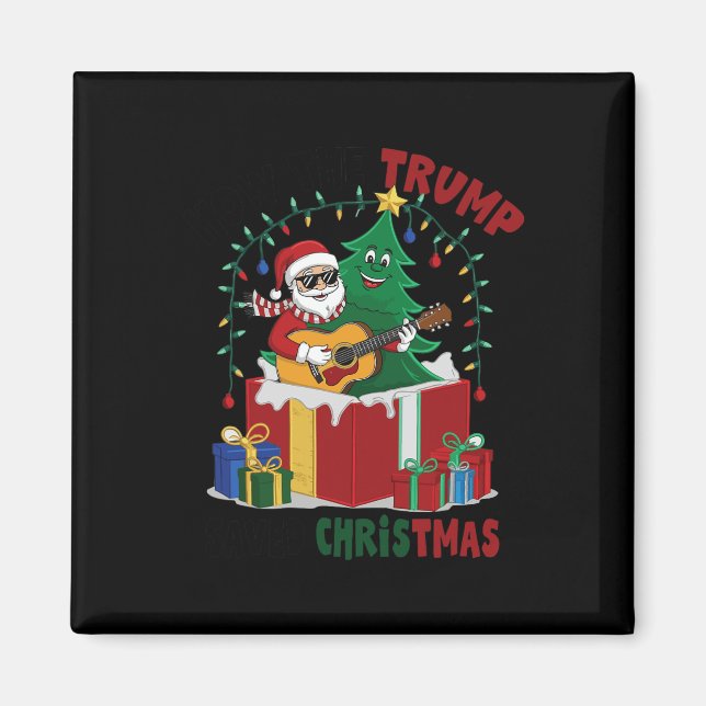 Íman Como a Trump salvou o Cristo de Natal engraçado (Frente)