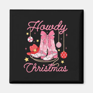 Íman Como a vovó ocidental de Natal Boots Pink Xmas Pa
