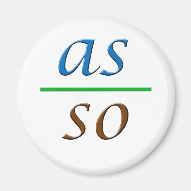 Íman como acima, abaixo (Frente)