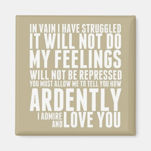 Íman Como Admiro e Amo-Te (Frente)