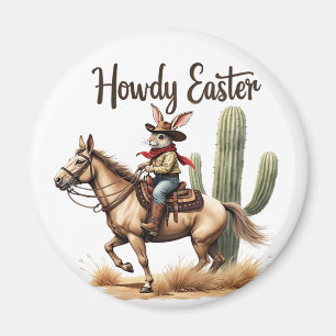 Íman Como Coelhinho da Páscoa cavalgando um cowboy equi