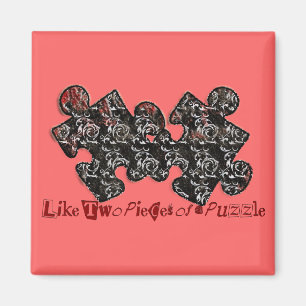 Íman Como duas peças de um Quebra-cabeça