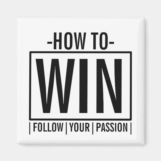 Íman Como ganhar (Frente)