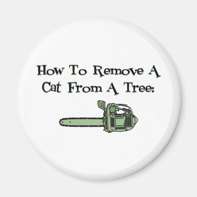 Íman Como remover um gato de uma árvore (Frente)