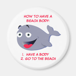 Íman Como ter um corpo de praia, verão engraçado