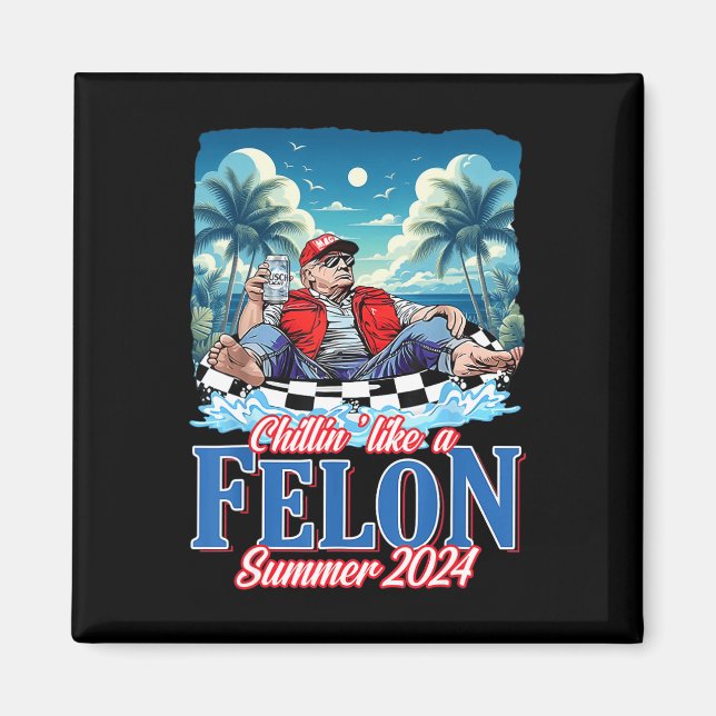 Íman Como Um Felon Funny Trump Summer 2024 (Frente)
