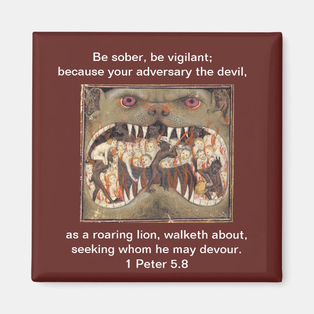 Íman ... Como um Leão Arrastado - Magneta (Frente)