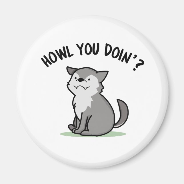 Íman Como Você Está Fazendo Um Lobo Engraçado (Frente)