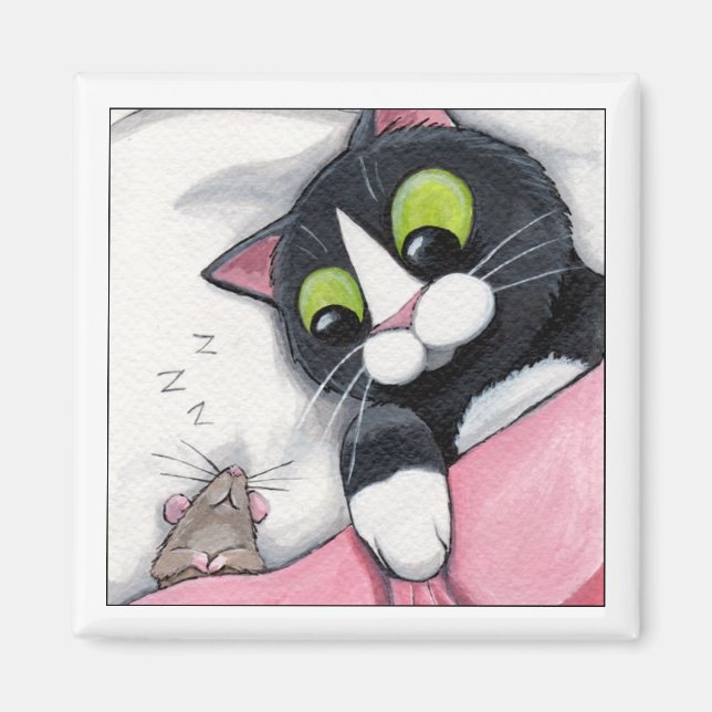 Íman Companheiro Sonolento - Magneta Cat (Frente)