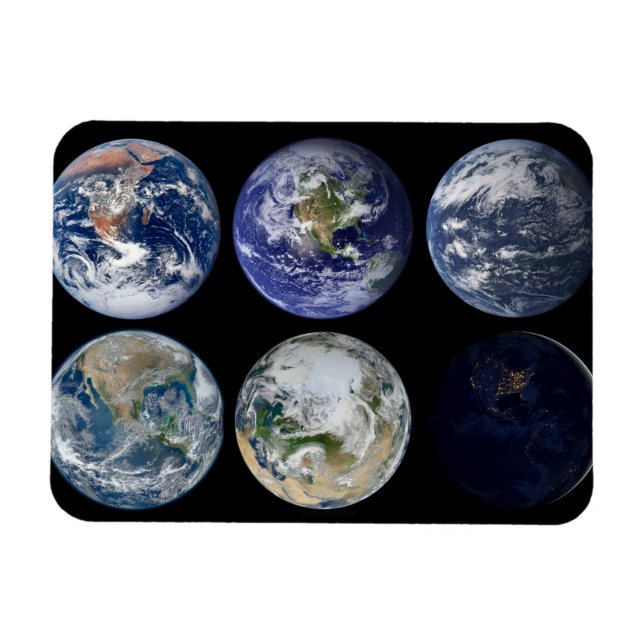 Íman Comparação De Imagens De Vistas Icônicas Do Planet (Horizontal)