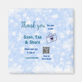 Íman Compartilhamento de marca Snap mídia social q r có