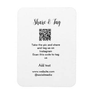 Íman Compartilhar e marcar no site de adicionar QR do I