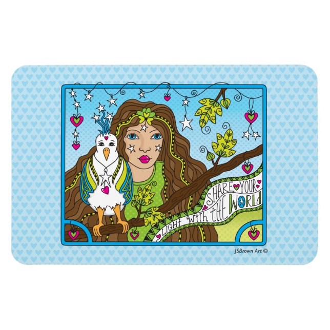 Íman Compartilhe Sua Luz_Ímã Flexível 6" x 4" (Horizontal)