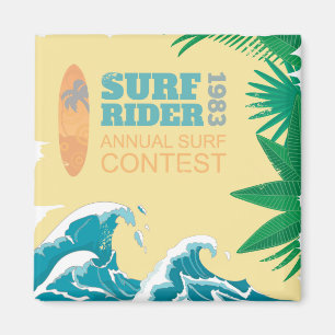 Íman Competição 1983 do surf do cavaleiro do surf