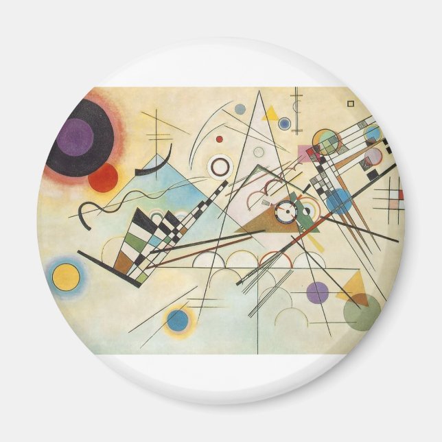 Íman Composição 8 Pintura Kandinsky (Frente)
