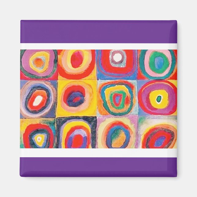 Íman Composição Concêntrica, Kandinsky (Frente)