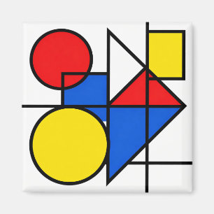 Íman Composição de Cores Primárias de Mondrian