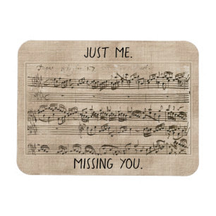 Íman Composição de Música 1700s Manuscrita Fugue Bach