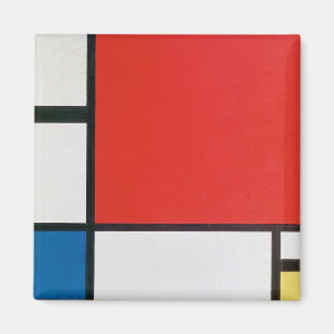 Íman Composição II em Vermelho, Azul e Amarelo, Kandins