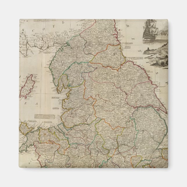 Íman Composite England, Wales (Frente)