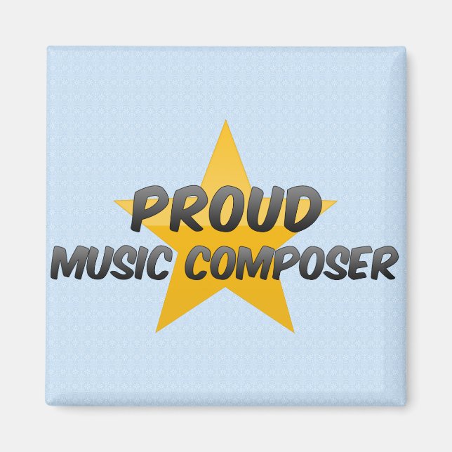 Íman Compositor de música orgulhoso (Frente)