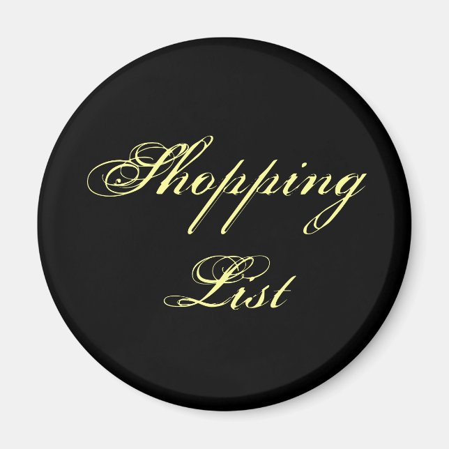 Íman Comprando Lista (Frente)